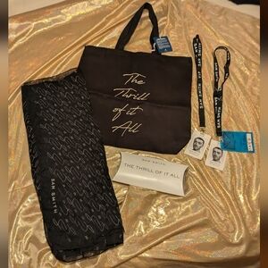 Sam Smith Black Tote & Shawl Plus Accessories Set ~ ALL NEW🌟